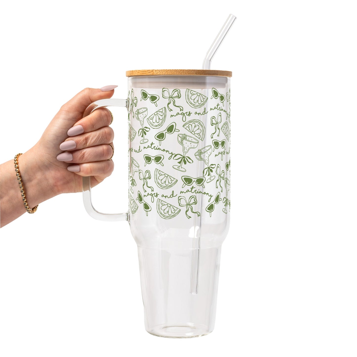 Margs and Matrimony Bridesmaids Glass Cups