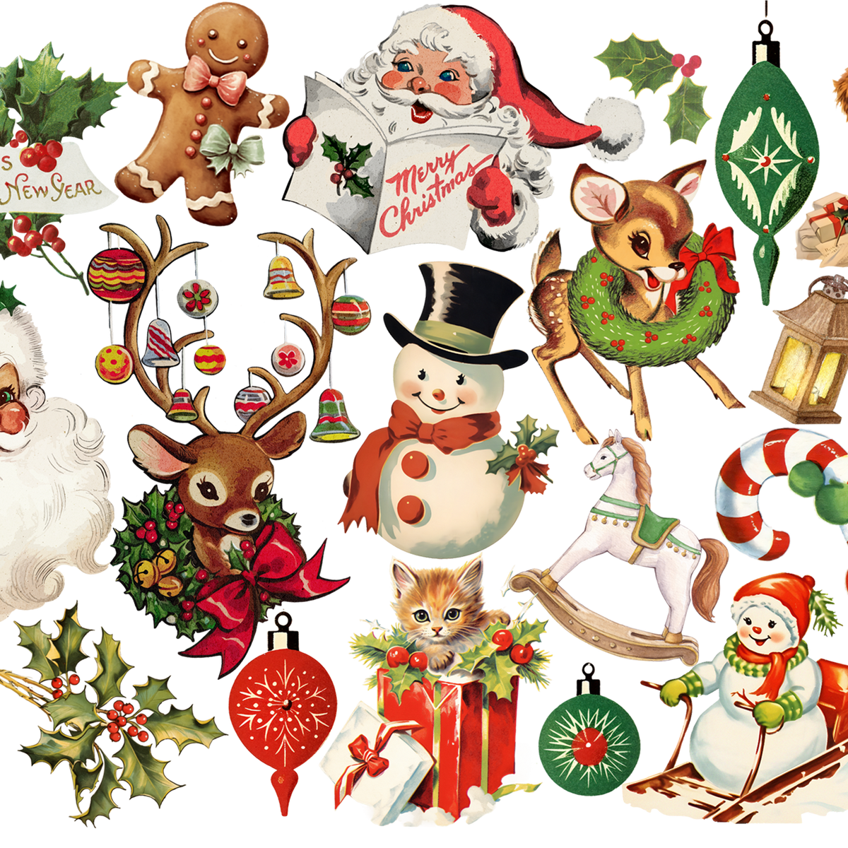Nostalgic Christmas Glass Cups