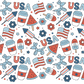 Patriotic Summer Vibes Glass Cups