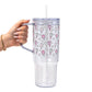 Floral Pickleball Glass Cups