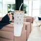 Floral Pickleball Glass Cups