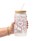 Bookish Girly Glass Cups