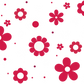 Red Daisy Glass Cups