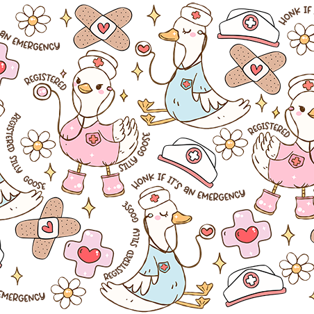 Registered Silly Goose Glass Cups