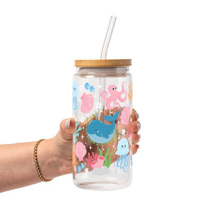 Cutie Sea Creatures Glass Cups