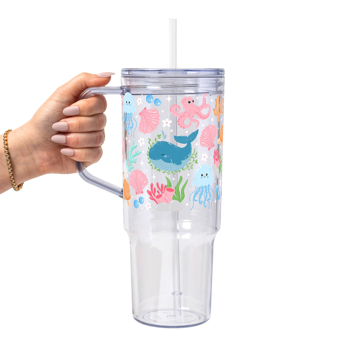 Cutie Sea Creatures Glass Cups