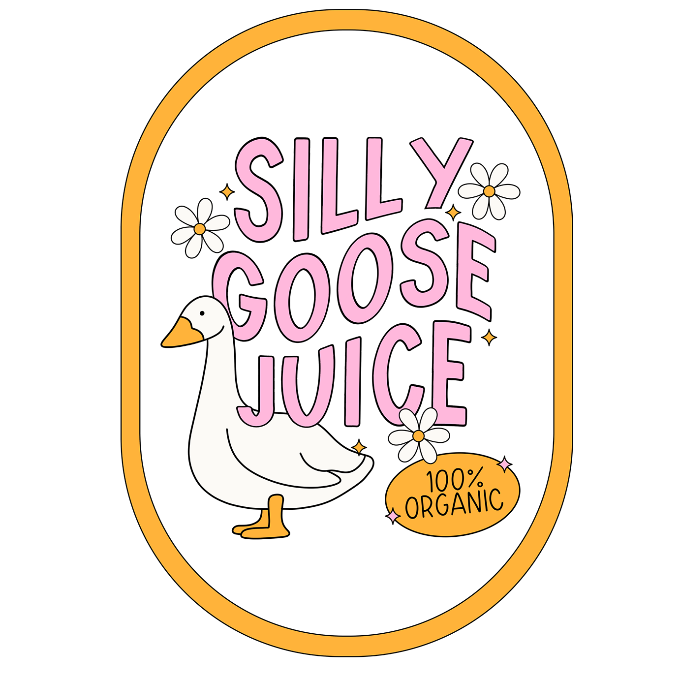Silly Goose Juice Glass Cups