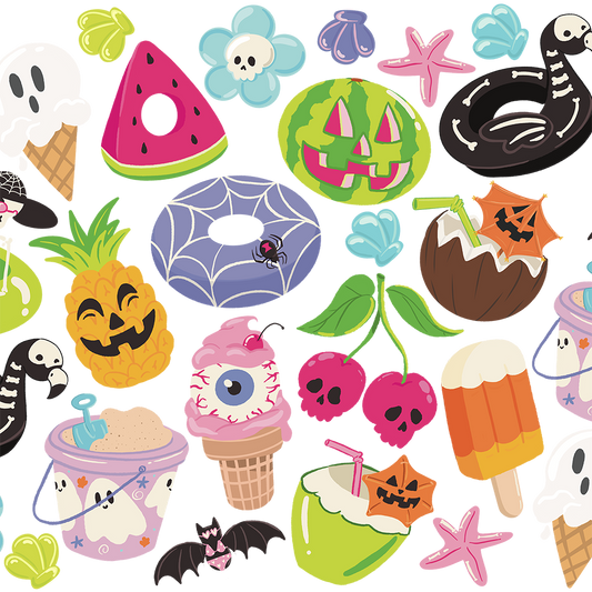 Colección de vasos y tazas de Halloween Summerween