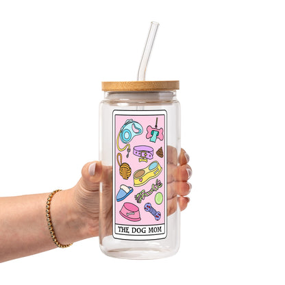Dog Mom Tarot Glass Cups