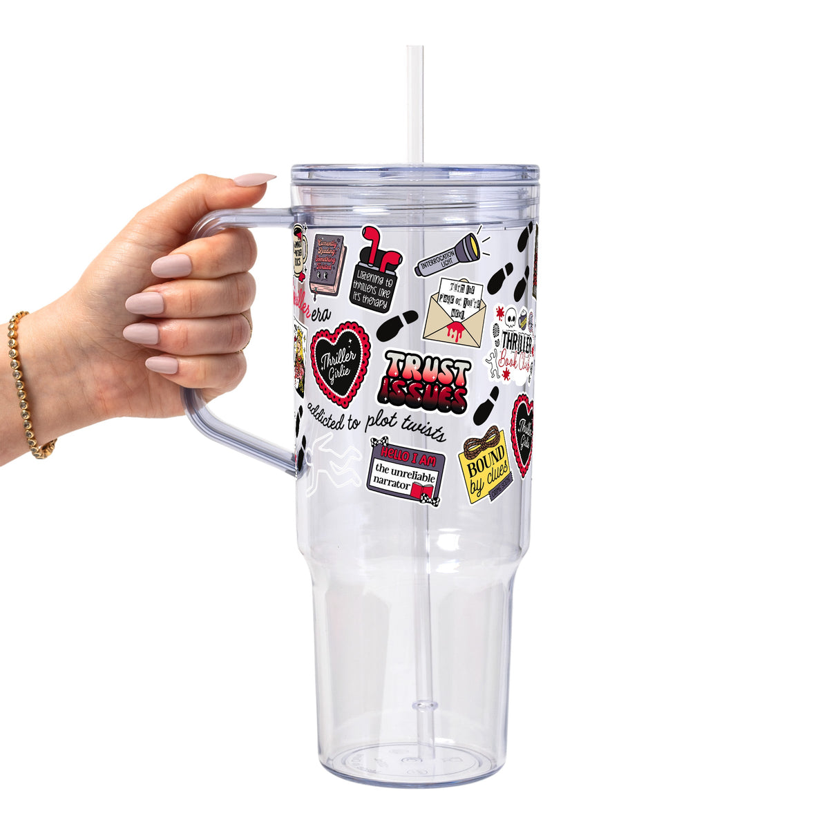 Thriller True Crime Glass Cups