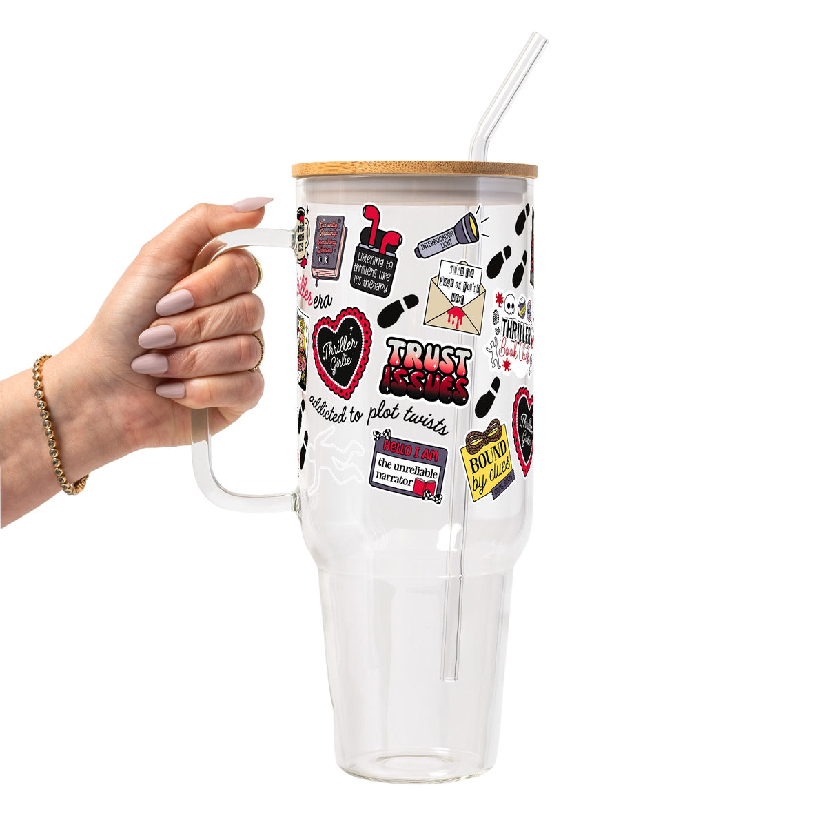 Thriller True Crime Glass Cups