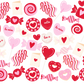 Valentine's Day Sweets Glass Cups