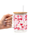Valentine's Day Sweets Glass Cups