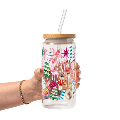 Whimsical Christmas Glass Cups