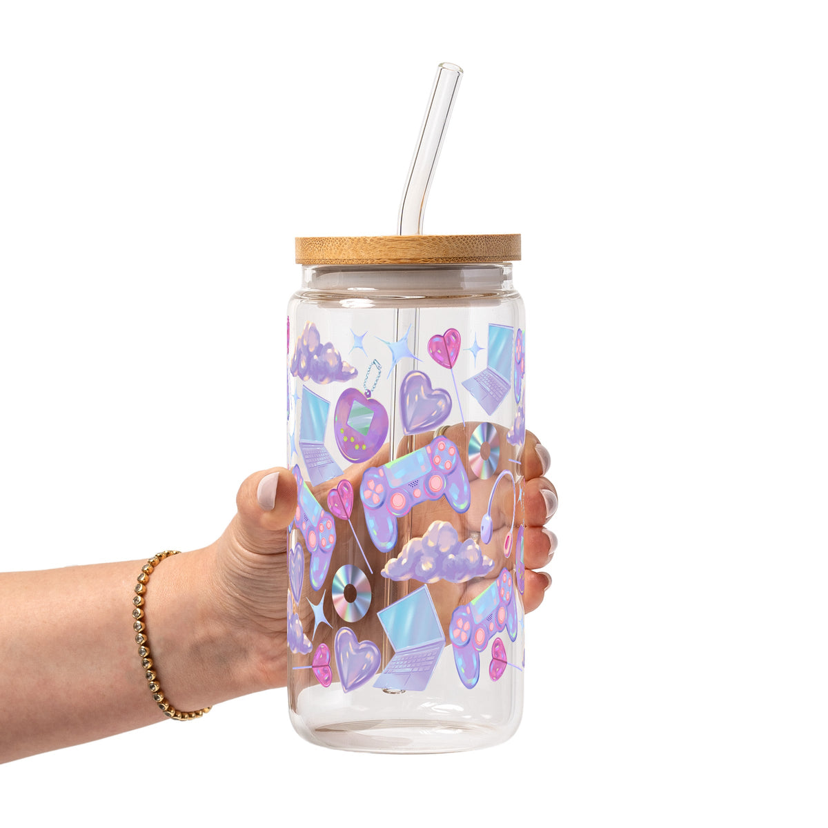 Y2K Gamer Glass Cups