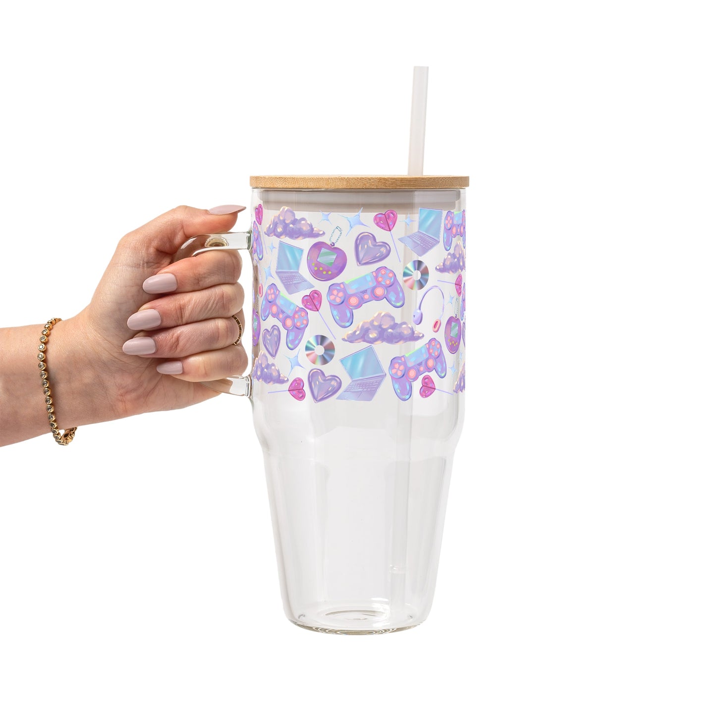 Y2K Gamer Glass Cups