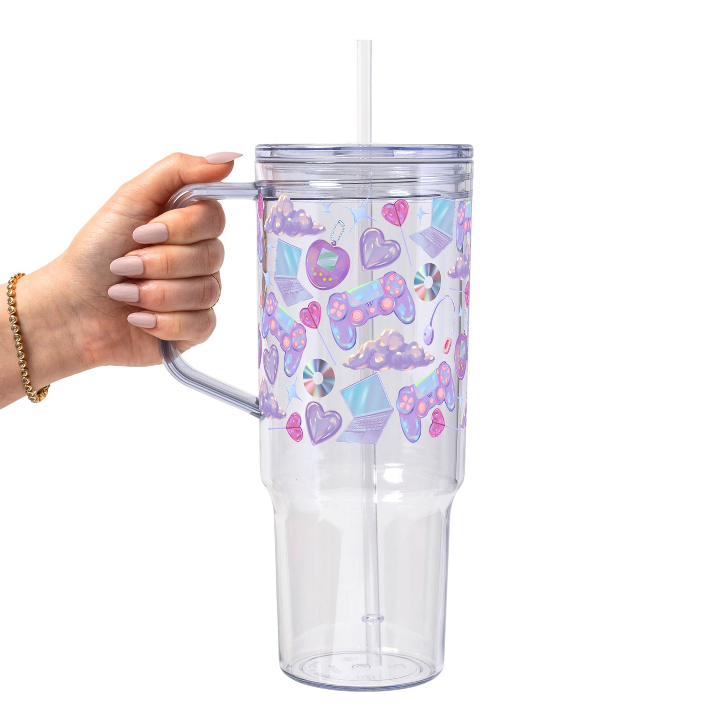 Y2K Gamer Glass Cups