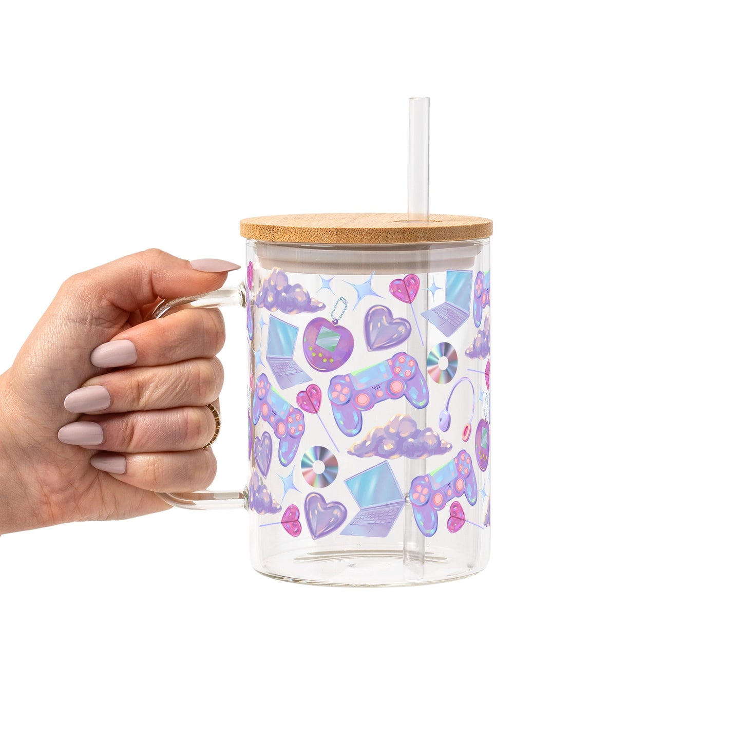 Y2K Gamer Glass Cups
