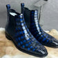 Maurice San Antonio Alligator Boot - Navy