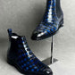 Maurice San Antonio Alligator Boot - Navy