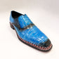 Maurice San Francisco Zapato de cocodrilo hecho a medida - Azul