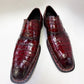 Zapato de cocodrilo Maurice San Francisco hecho a medida - Borgoña