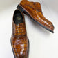 Zapato de cocodrilo Maurice San Francisco hecho a medida - Coñac