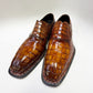 Zapato de cocodrilo Maurice San Francisco hecho a medida - Coñac