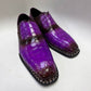 Maurice San Francisco Zapatos de cocodrilo hechos a medida - Púrpura