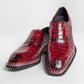Zapato de cocodrilo Maurice San Francisco hecho a medida - Borgoña