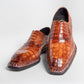 Zapato de cocodrilo Maurice San Francisco hecho a medida - Coñac