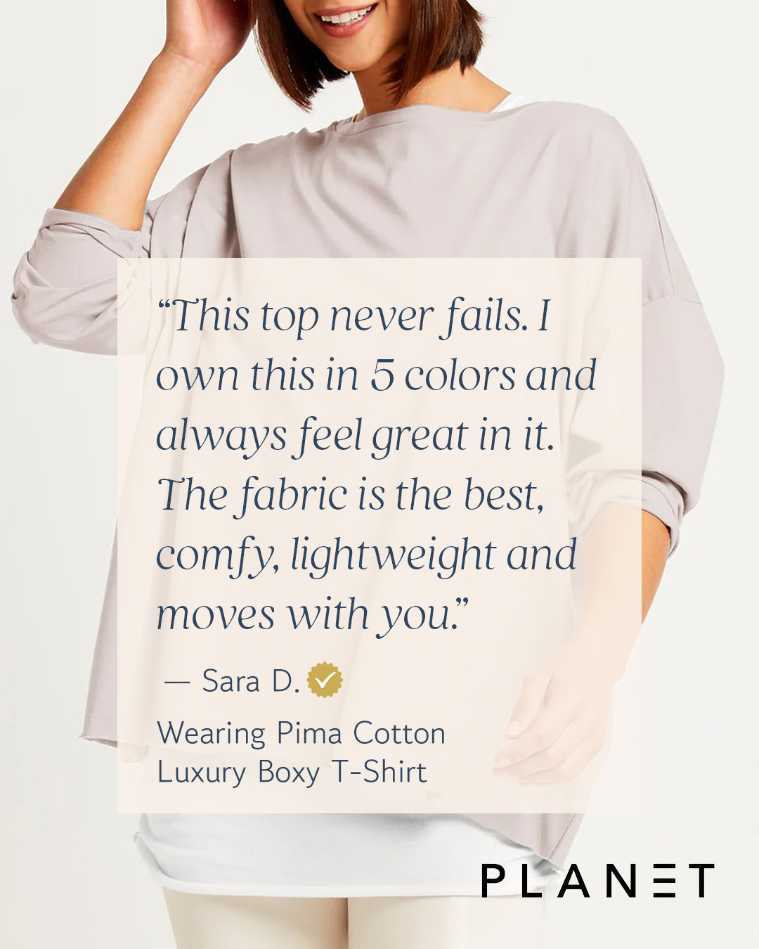 Pima Cotton Luxury Boxy T-Shirt - Black