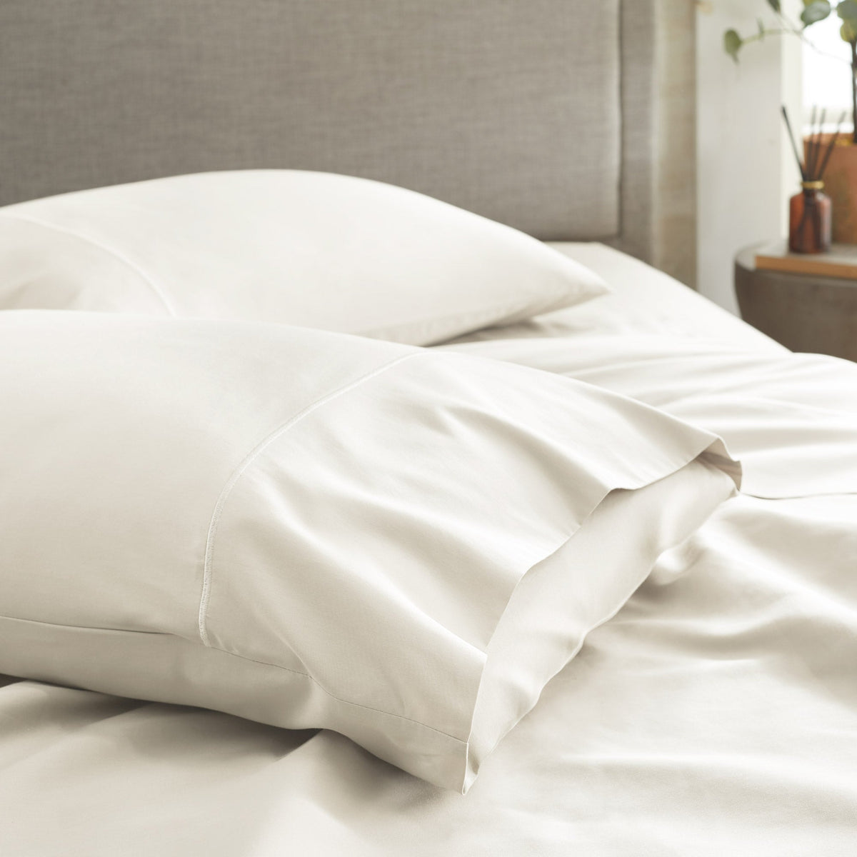 Juego de fundas de almohada de satén de 300 hilos