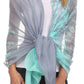 Sakkas Nichole summer gauze featherweight patterned versitile sheer scarf wrap
