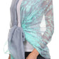 Sakkas Nichole summer gauze featherweight patterned versitile sheer scarf wrap