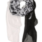 Sakkas Nichole summer gauze featherweight patterned versitile sheer scarf wrap