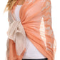 Sakkas Nichole summer gauze featherweight patterned versitile sheer scarf wrap