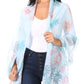 Sakkas Nichole summer gauze featherweight patterned versitile sheer scarf wrap