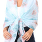 Sakkas Nichole summer gauze featherweight patterned versitile sheer scarf wrap