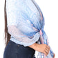 Sakkas Nichole summer gauze featherweight patterned versitile sheer scarf wrap
