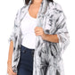 Sakkas Nichole summer gauze featherweight patterned versitile sheer scarf wrap