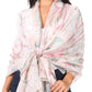 Sakkas Nichole summer gauze featherweight patterned versitile sheer scarf wrap