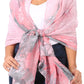 Sakkas Nichole summer gauze featherweight patterned versitile sheer scarf wrap