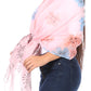 Sakkas Nichole summer gauze featherweight patterned versitile sheer scarf wrap