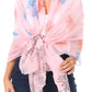 Sakkas Nichole summer gauze featherweight patterned versitile sheer scarf wrap
