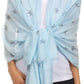 Sakkas Nichole summer gauze featherweight patterned versitile sheer scarf wrap