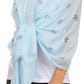 Sakkas Nichole summer gauze featherweight patterned versitile sheer scarf wrap