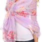 Sakkas Nichole summer gauze featherweight patterned versitile sheer scarf wrap