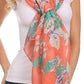 Sakkas Nichole summer gauze featherweight patterned versitile sheer scarf wrap