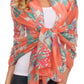 Sakkas Nichole summer gauze featherweight patterned versitile sheer scarf wrap